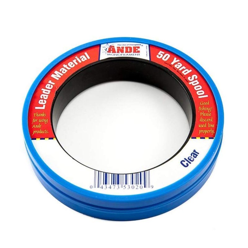 Ande PCW50-30 Mono Leader Wrist, Clear, 30lb